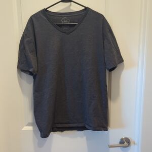 Classic Men's Charcoal V-Neck T-Shirt